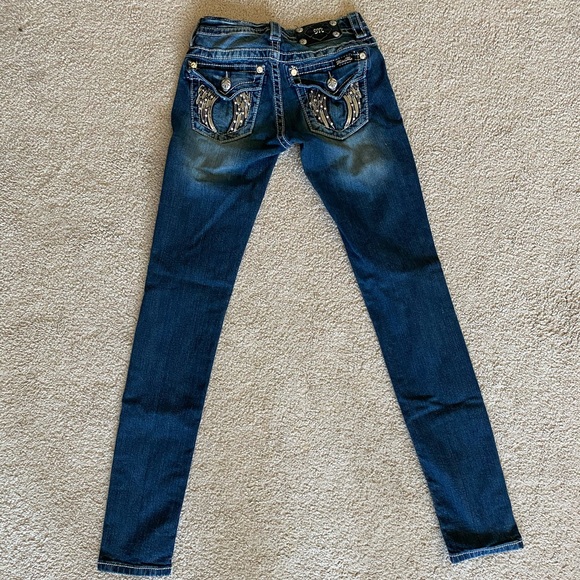 Miss Me Skinny Jeans Angel Wings - Picture 8 of 8